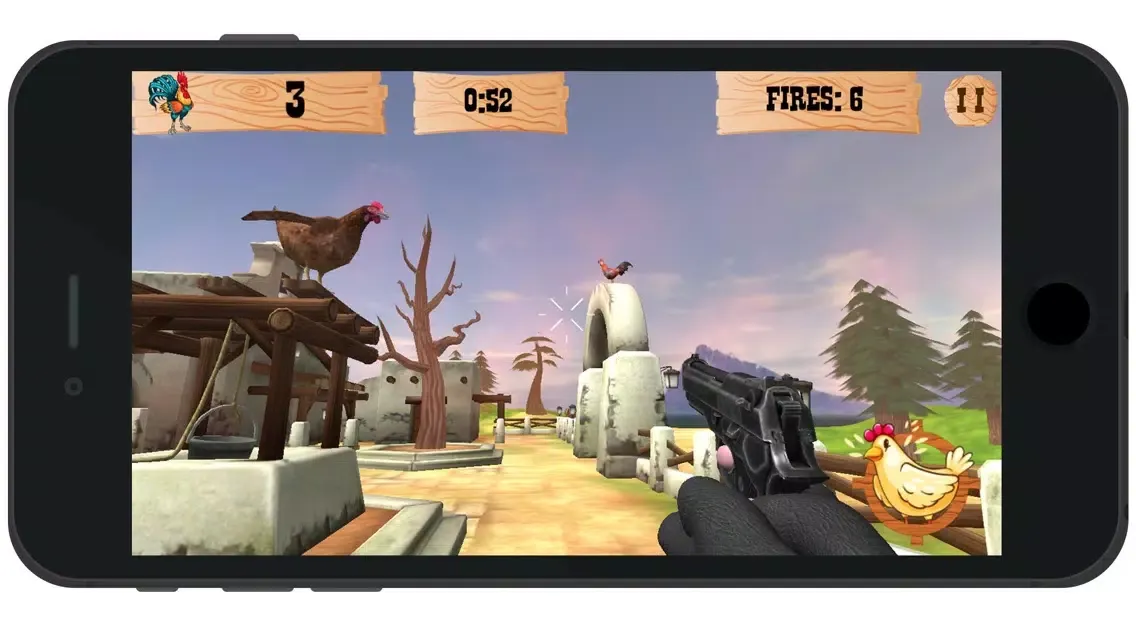Tangkapan skrin Texas Chicken bow shooting